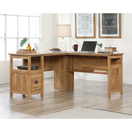 Sauder L-Desk, 59.06 in D X 30.04 in H, 59.06 in W X Engineered wood 424198